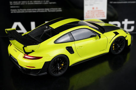 [AutoArt] 1:18 Porsche 2018 911 GT2 RS 991.2 Auto modello verde acido in metallo pressofuso