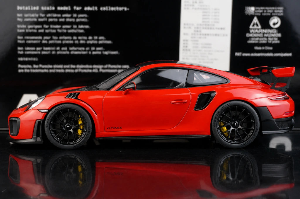 [AutoArt] 1:18 Porsche 2018 911 GT2 RS 991.2 Modello Rosso di auto in metallo pressofuso
