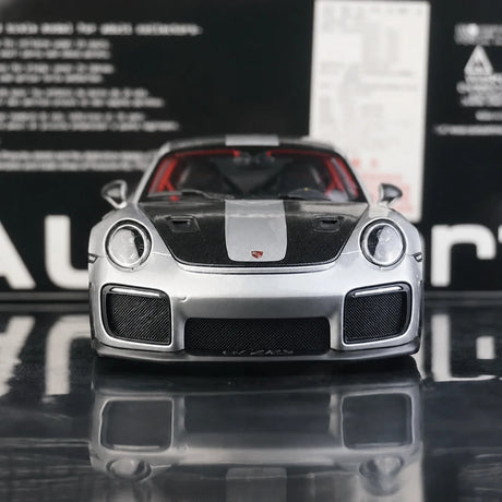 [AutoArt] 1:18 Porsche 2018 911 GT2 RS 991.2 Auto modello d'argento in metallo pressofuso