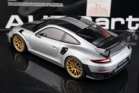 [AutoArt] 1:18 Porsche 2018 911 GT2 RS 991.2 Auto modello d'argento in metallo pressofuso