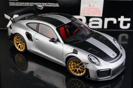[AutoArt] 1:18 Porsche 2018 911 GT2 RS 991.2 Auto modello d'argento in metallo pressofuso