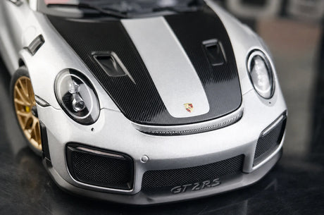 [AutoArt] 1:18 Porsche 2018 911 GT2 RS 991.2 Auto modello d'argento in metallo pressofuso