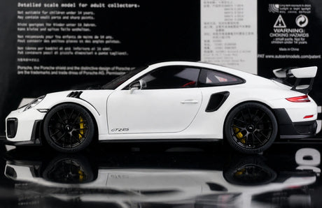 [AutoArt] 1:18 Porsche 2018 911 GT2 RS 991.2 Modello bianco di auto in metallo pressofuso