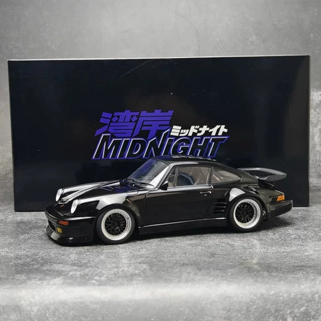 [AutoArt] 1:18 Porsche 911 (930) Turbo Wangan Midnight Blackbird Black Model Car Die-Cast