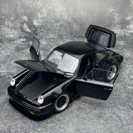 [AutoArt] 1:18 Porsche 911 (930) Turbo Wangan Midnight Blackbird Black Model Car Die-Cast