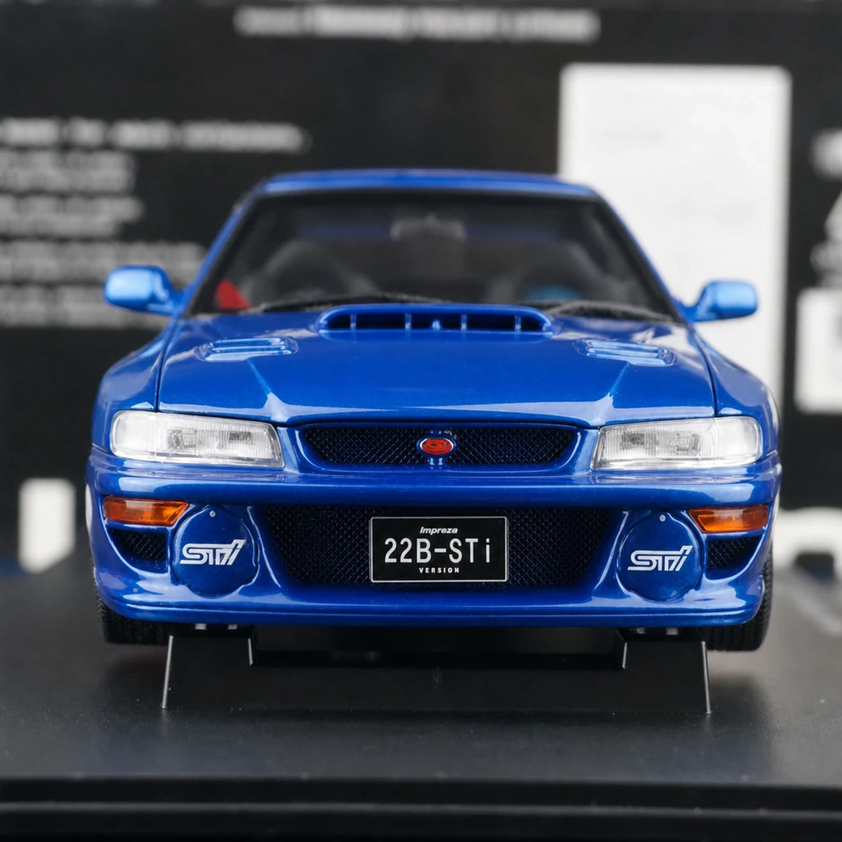 AutoArt Subaru 1998 Impreza 22B Blue 1:18 – Modelo de Metal Fundido em Metal de Coleção