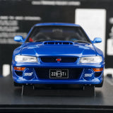 AutoArt Subaru 1998 Impreza 22B Blue 1:18 – Modelo de Metal Fundido em Metal de Coleção