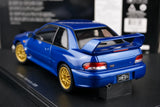 AutoArt Subaru 1998 Impreza 22B Blue 1:18 – Modelo de Metal Fundido em Metal de Coleção