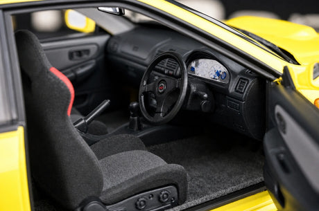 AutoArt Subaru 1998 Impreza WRX Type-R amarelo 1:18 – modelo de coleção em metal fundido