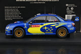 Subaru 2001 Impreza WRC Gravel #1 1:18 modèle de collection en métal moulé sous pression par AutoArt - vue 3