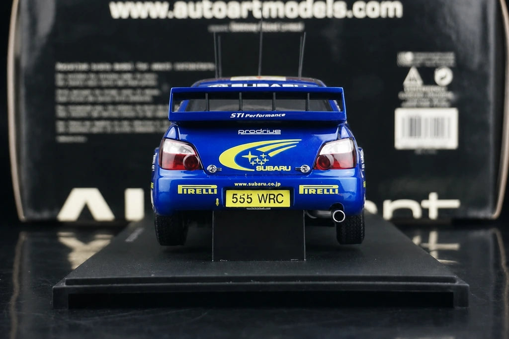 Subaru 2001 Impreza WRC Gravel #1 1:18 modèle de collection en métal moulé sous pression par AutoArt - vue 5