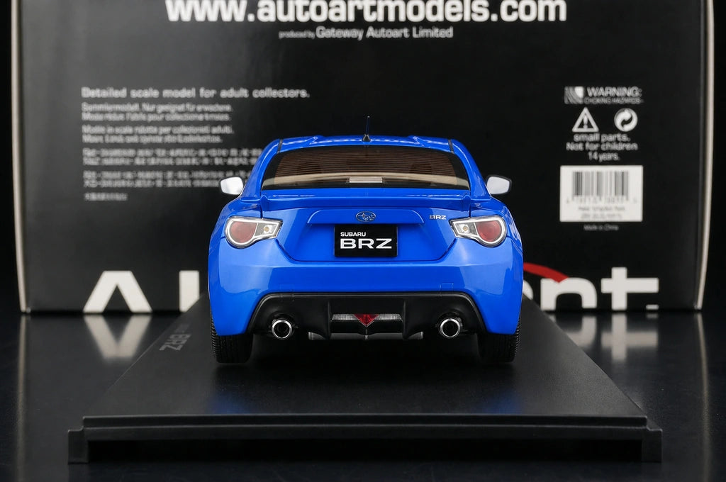 AutoArt Subaru 2013 BRZ azul 1:18 – modelo de coleção em metal fundido