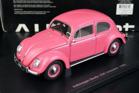 AutoArt Volkswagen 1955 Beetle 1200 Roze 1:18 – Verzamelobject gegoten model gegoten