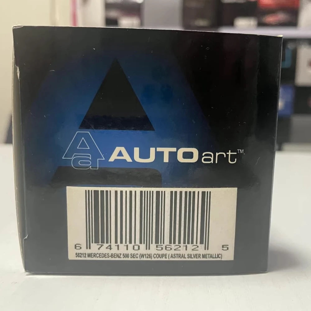 [AutoArt] 1:43 Mercedes-Benz 1985 500 SEC C126 argent voiture miniature Die-Cast