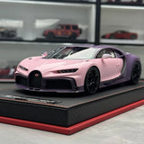 BBA Bugatti 2016 Chiron بينك 1:18 – نموذج راتنج قابل للجمع