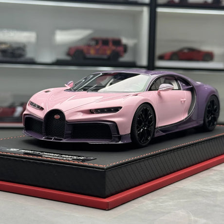 BBA Bugatti 2016 Chiron 핑크 1:18 – 수집용 레진 모델 레진