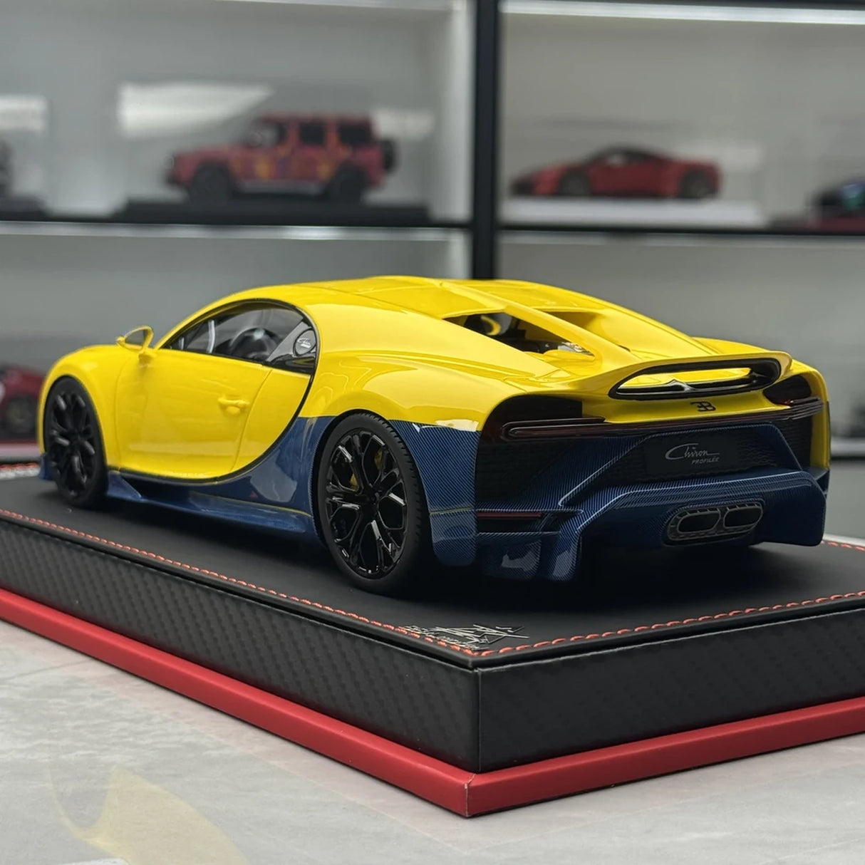 BBA Bugatti 2016 Chiron يلو 1:18 – نموذج راتنج قابل للجمع