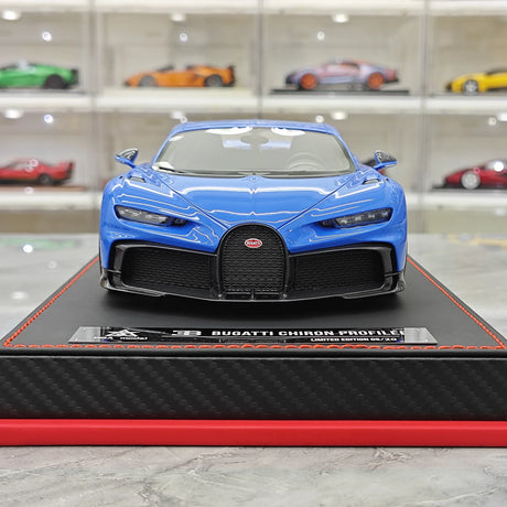BBA Bugatti 2022 Chiron 프로필 블루 1:18 – 수집용 레진 모델 레진