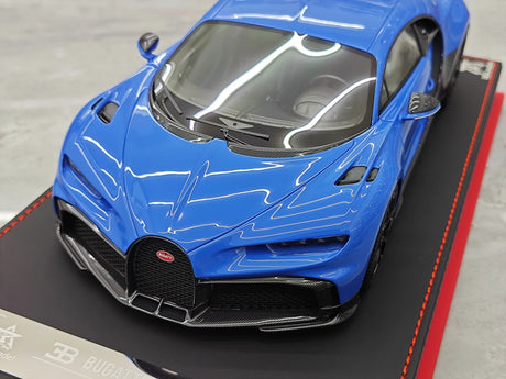 BBA Bugatti 2022 Chiron 프로필 블루 1:18 – 수집용 레진 모델 레진