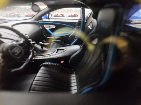 BBA Bugatti 2022 Chiron 프로필 블루 1:18 – 수집용 레진 모델 레진