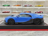 BBA Bugatti 2022 Chiron Profilee Blue 1:18 – keräilyhartsimallihartsi