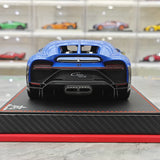 BBA Bugatti 2022 Chiron Profilee Blue 1:18 – keräilyhartsimallihartsi