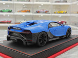 BBA Bugatti 2022 Chiron Profilee Blue 1:18 – keräilyhartsimallihartsi
