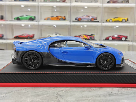 BBA Bugatti 2022 Chiron 프로필 블루 1:18 – 수집용 레진 모델 레진