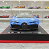 BBA Bugatti 2022 Chiron Profilee Blue Carbon 1:18 – Resina de Modelo de Resina de Colección