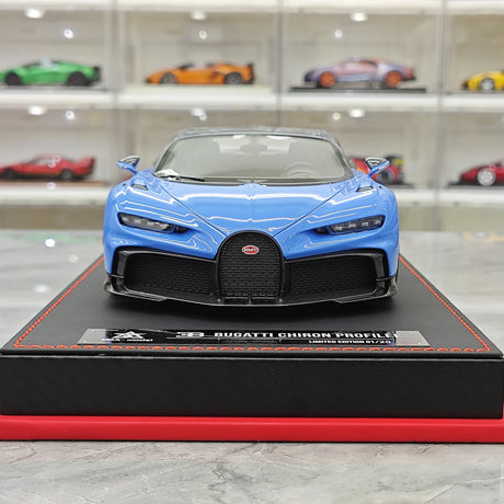 BBA Bugatti 2022 Chiron 프로필 블루 카본 1:18 – 수집용 레진 모델 레진