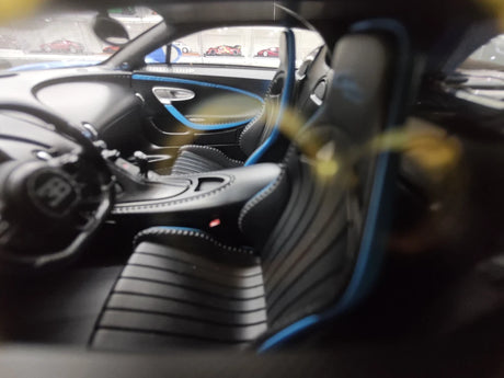 BBA Bugatti 2022 Chiron 프로필 블루 카본 1:18 – 수집용 레진 모델 레진