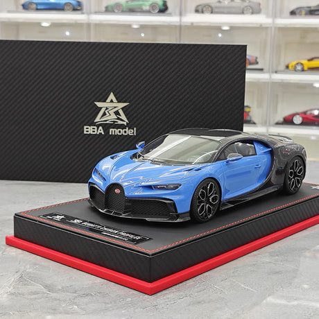 BBA Bugatti 2022 Chiron 프로필 블루 카본 1:18 – 수집용 레진 모델 레진