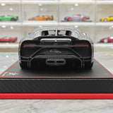 BBA Bugatti 2022 Chiron Profilee Blue Carbon 1:18 – Resina de Modelo de Resina de Colección