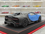 BBA Bugatti 2022 Chiron Profilee Blue Carbon 1:18 – Resina de Modelo de Resina de Colección