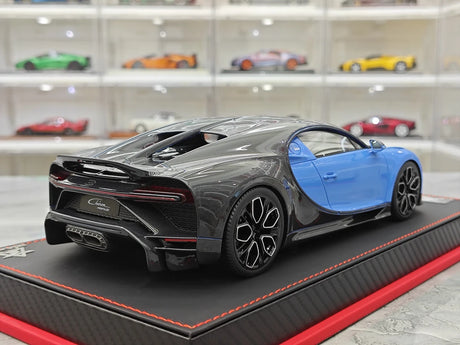 BBA Bugatti 2022 Chiron 프로필 블루 카본 1:18 – 수집용 레진 모델 레진