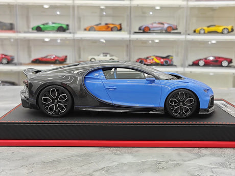 BBA Bugatti 2022 Chiron 프로필 블루 카본 1:18 – 수집용 레진 모델 레진