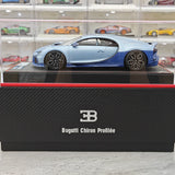 BBA Bugatti 2022 Chiron Profilee Ice Blue 1:18 – keräilyhartsimallihartsi