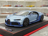 BBA Bugatti 2022 Chiron Profilee Ice Blue 1:18 – keräilyhartsimallihartsi
