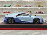 BBA Bugatti 2022 Chiron Profilee Ice Blue 1:18 – keräilyhartsimallihartsi