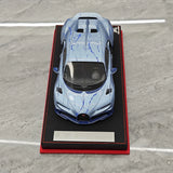 BBA Bugatti 2022 Chiron Profilee Ice Blue Marble 1:18 – نموذج راتنج قابل للجمع