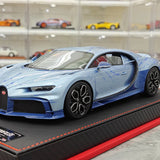 BBA Bugatti 2022 Chiron Profilee Ice Blue Marble 1:18 – نموذج راتنج قابل للجمع