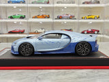 BBA Bugatti 2022 Chiron Profilee Ice Blue Marble 1:18 – نموذج راتنج قابل للجمع