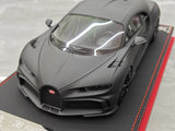 BBA Bugatti 2022 Chiron Profilee Matte Black 1:18 – keräilyresimallihartsi