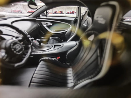 BBA Bugatti 2022 Chiron 프로필 매트 블랙 1:18 – 수집용 레진 모델 레진