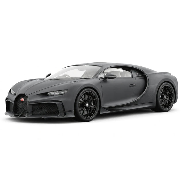 BBA Bugatti 2022 Chiron Profilee Matte Black 1:18 – keräilyresimallihartsi