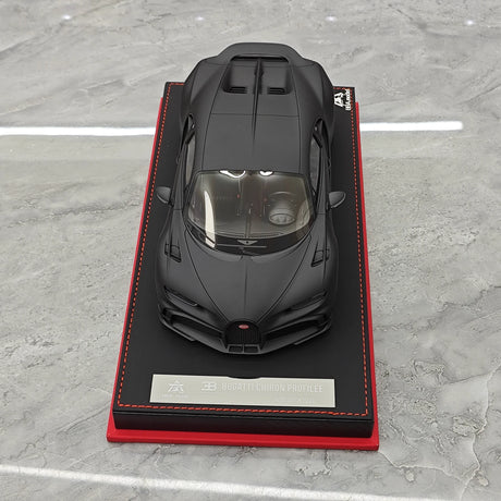 BBA Bugatti 2022 Chiron 프로필 매트 블랙 1:18 – 수집용 레진 모델 레진