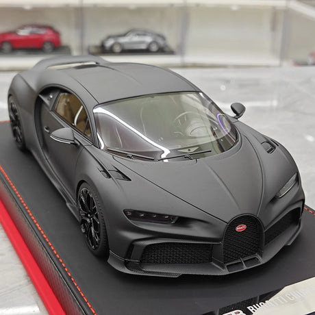 BBA Bugatti 2022 Chiron 프로필 매트 블랙 1:18 – 수집용 레진 모델 레진