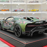 BBA Bugatti 2022 Chiron Profilee Sakura Gradient Green 1:18 – Keräilyhartsimallihartsi
