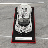 BBA Bugatti 2022 Chiron Profilee Sakura White 1:18 – keräilyhartsimalli