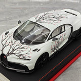 BBA Bugatti 2022 Chiron Profilee Sakura White 1:18 – keräilyhartsimalli